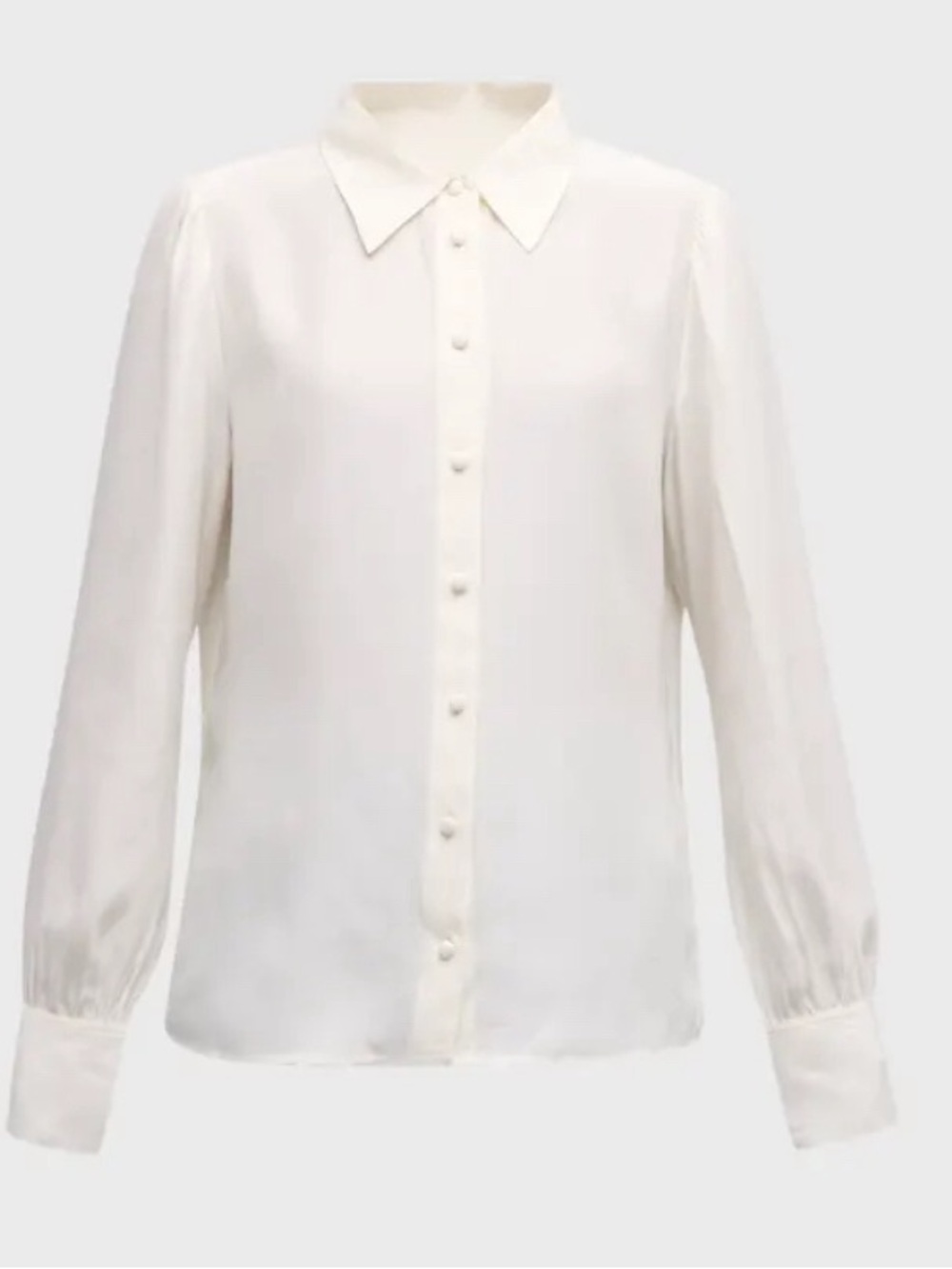 Frame Cream Silk Blend Blouse S